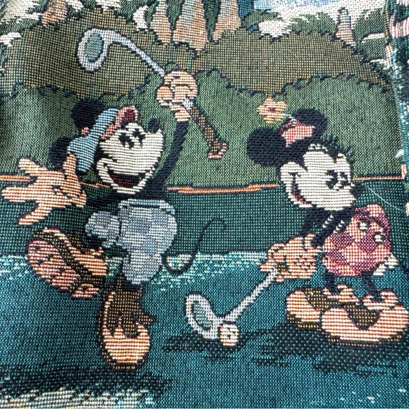 Vintage Mickey and Minnie Golf tapestry hand bag - Picture 2 of 6